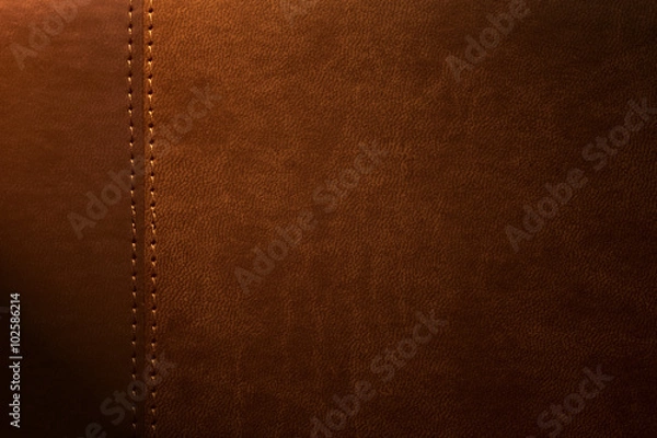 Obraz Brązowa skórzana konsystencja