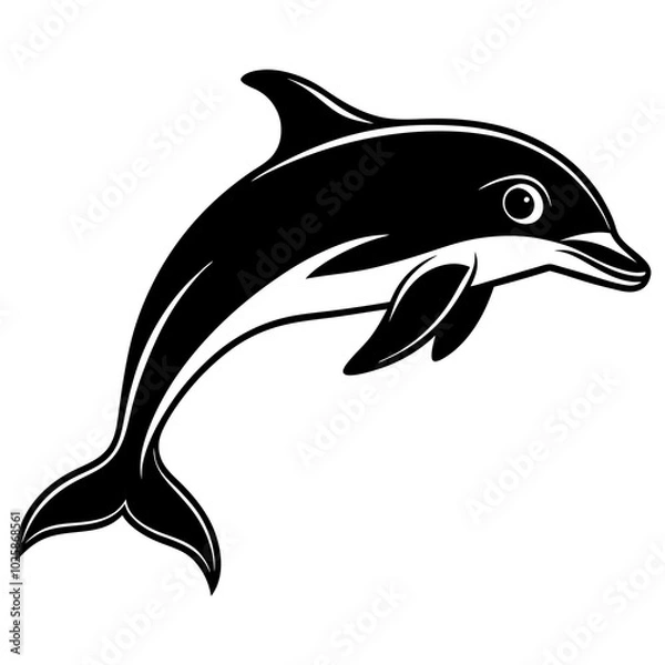 Obraz dolphin isolated on white