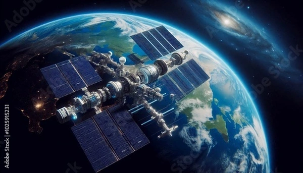 Obraz earth and space