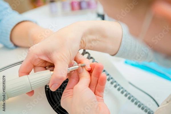Fototapeta Manicure in process