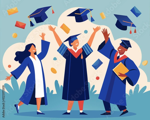 Obraz group of students