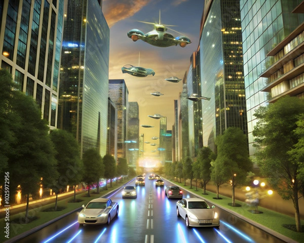 Obraz traffic in the city