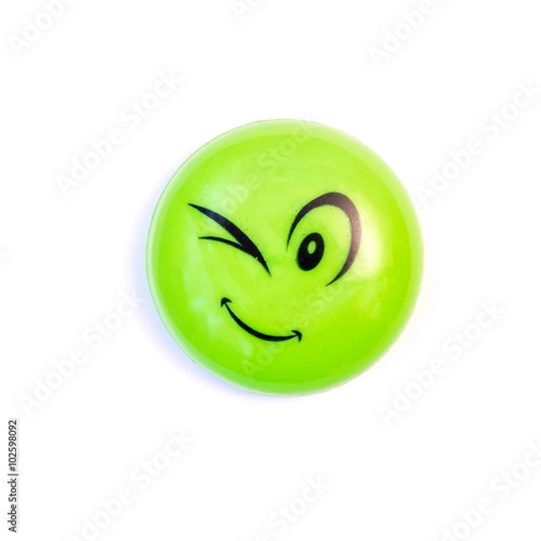 Obraz The fridge magnet - a winking face