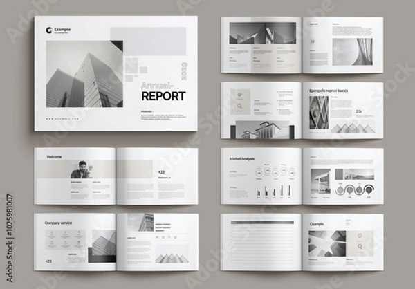 Fototapeta Annual Report Layout