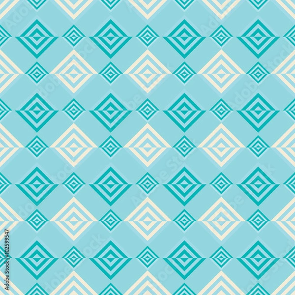 Fototapeta Seamless decorative vector background with abstract geometric pattern. Print. Repeating background. Cloth design, wallpaper.
