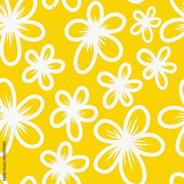 Fototapeta seamless floral pattern