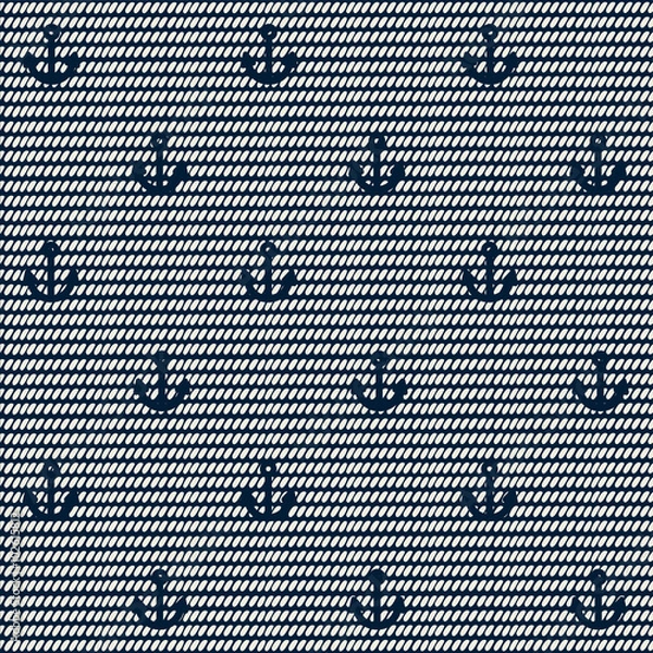 Obraz Seamless Nautical Pattern