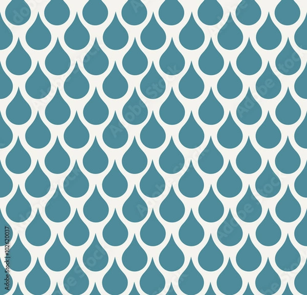 Obraz Seamless Raindrop Pattern