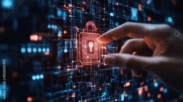 Fototapeta Cybersecurity experts deploying zero trust models to secure sensitive data and critical systems.