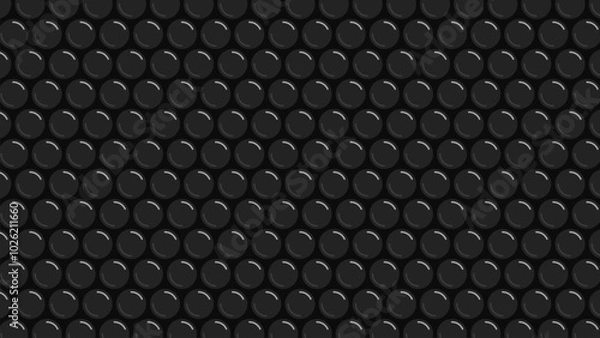 Obraz Black bubble wrap vector illustration