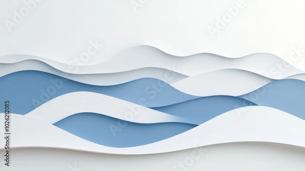 Obraz a minimal abstract background with soft overlapping