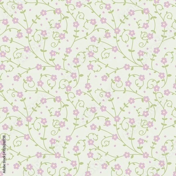 Obraz seamless pattern with pink flowers