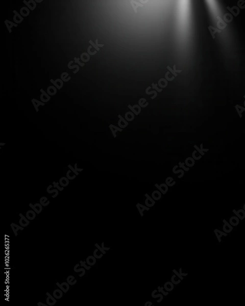 Fototapeta Subtle, diffused lighting across a black backdrop, soft gradients, mysterious and moody ambiance, minimalist design