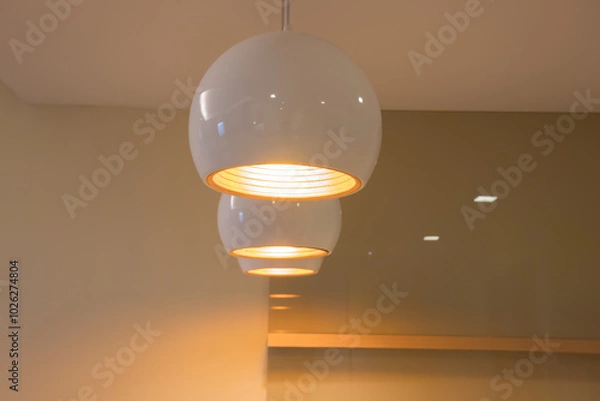 Fototapeta White lighting in room