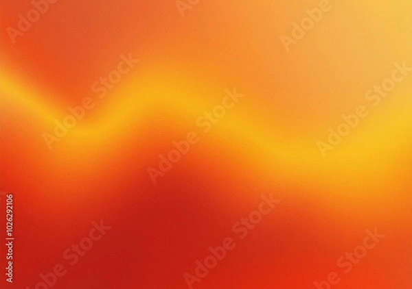 Fototapeta Orange yellow color gradient background, grainy burn fiery noise texture banner, copy space