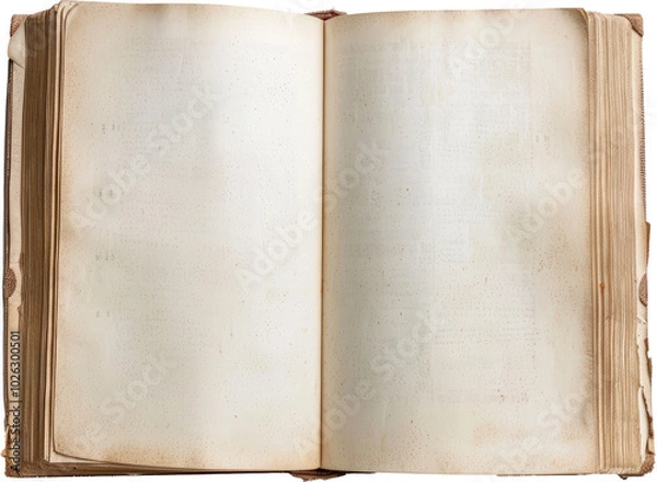 Obraz Open, vintage book pages