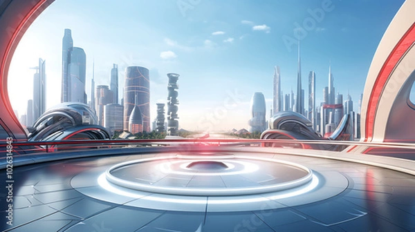 Obraz cyberpunk city