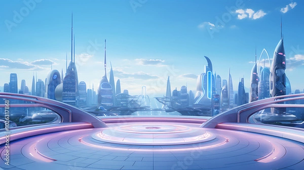 Obraz cyberpunk city