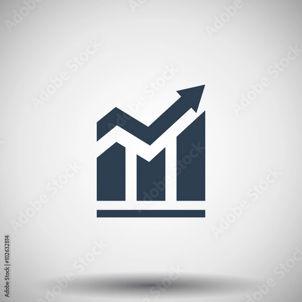 Fototapeta Flat black Trend icon