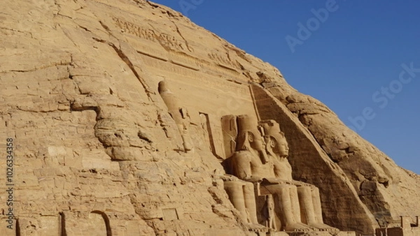 Fototapeta Abu simbel temple and statues