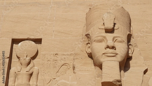 Fototapeta Abu simbel temple and statues