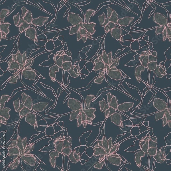 Obraz Seamless floral pattern