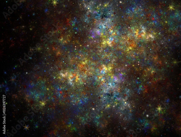 Fototapeta Imaginatory fractal abstract background Image