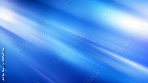 Fototapeta Blue Defocused Blurred Motion Abstract Background, Widescreen 