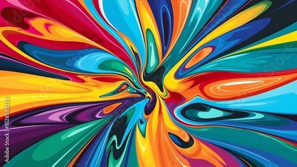 Obraz Vector abstract splash design