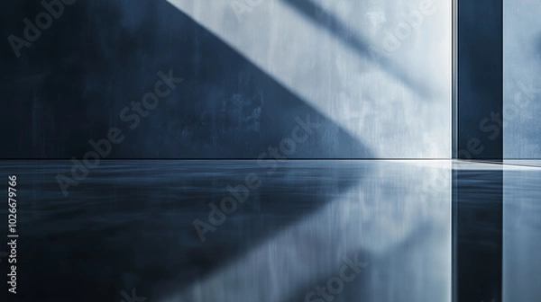 Obraz Luxury Reflective Surfaces with Dark Tones and Warm Light for Elegant Product Display