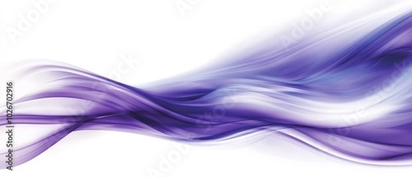 Fototapeta Blue-and-white wave against white backdrop Text or insertable image space