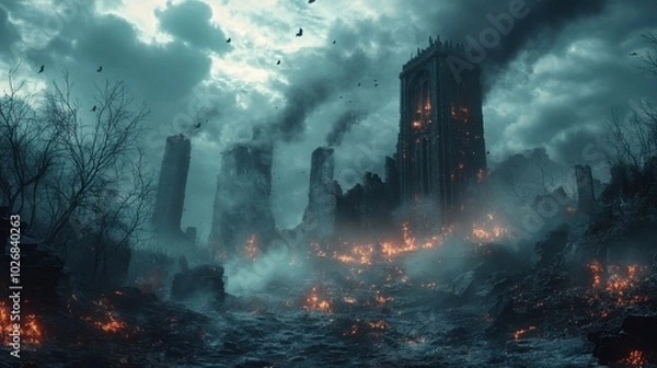 Fototapeta scary halloween background