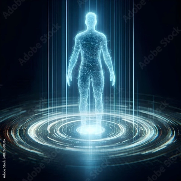 Obraz hologram man