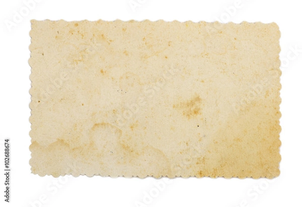 Fototapeta Old paper isolated on white background