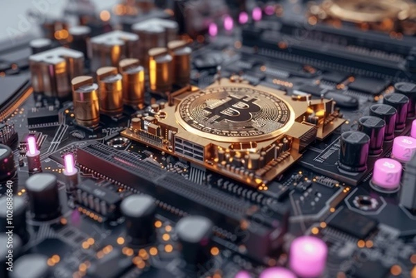 Obraz Abstract NFT Technology: Exploring the World of Non-Fungible Tokens