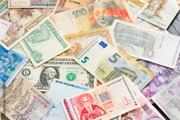 Obraz International money background