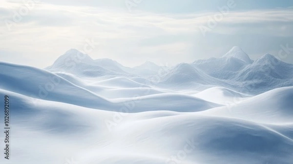 Obraz Snowy backdrop