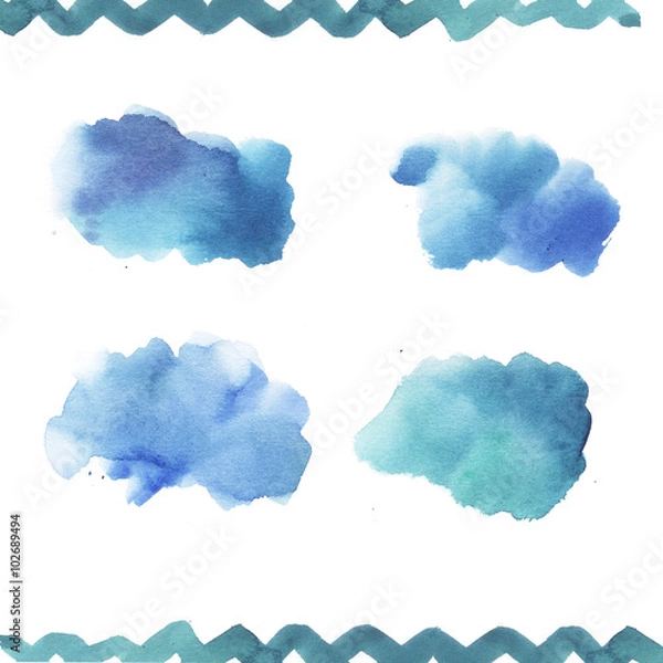 Obraz watercolor blobs