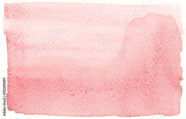 Obraz wyblakłe mokre odcienie czerwieni akwarela tło
