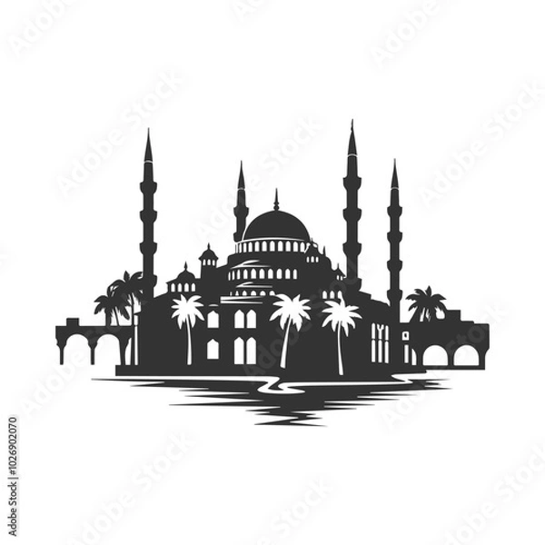 Fototapeta blue mosque