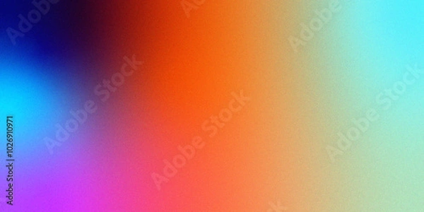 Fototapeta Colorful gradient background in red, purple, and blue abstract colorful gradient background blending colors with grain texture . modern aesthetic Gradient red blue blur abstract .. Best design for you