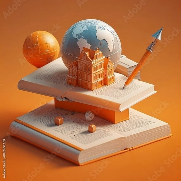 Fototapeta globe on the table