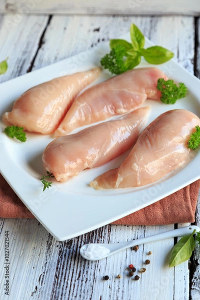 Fototapeta Hähnchenbrustfilet