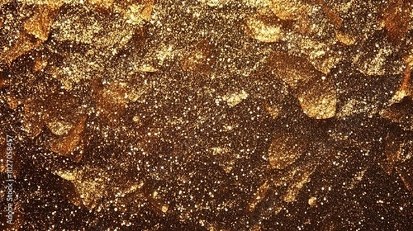 Obraz Gleaming Gold Texture with Sparkling Elements