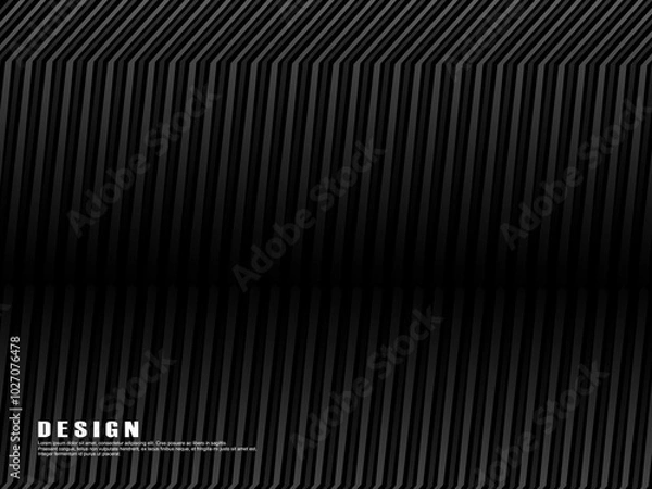Fototapeta Black abstract geometric background. Modern shape concept. Black gradient lines poola background.