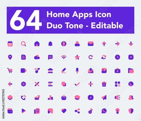 Fototapeta icon pack for mobile application or website user interface
