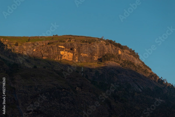 Obraz sunset and mountains
