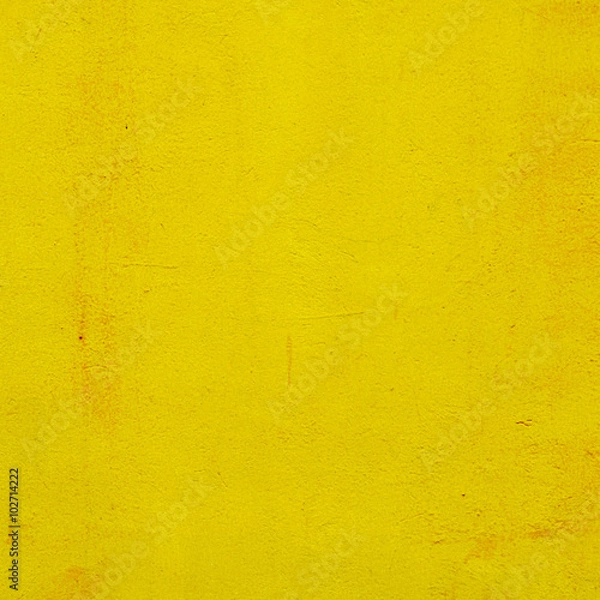 Fototapeta cement yellow wall with street, textured background