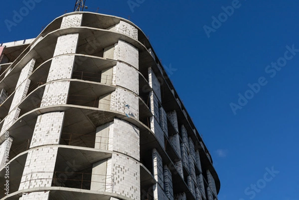 Obraz construction of a new building in the city
