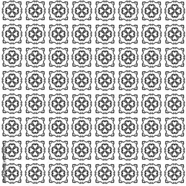 Obraz black and white pattern